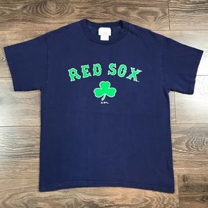 Adidas Boston Red Sox MLB 4 Leaf Clover Shamrock Men’s St. Patrick’s Day T-Shirt